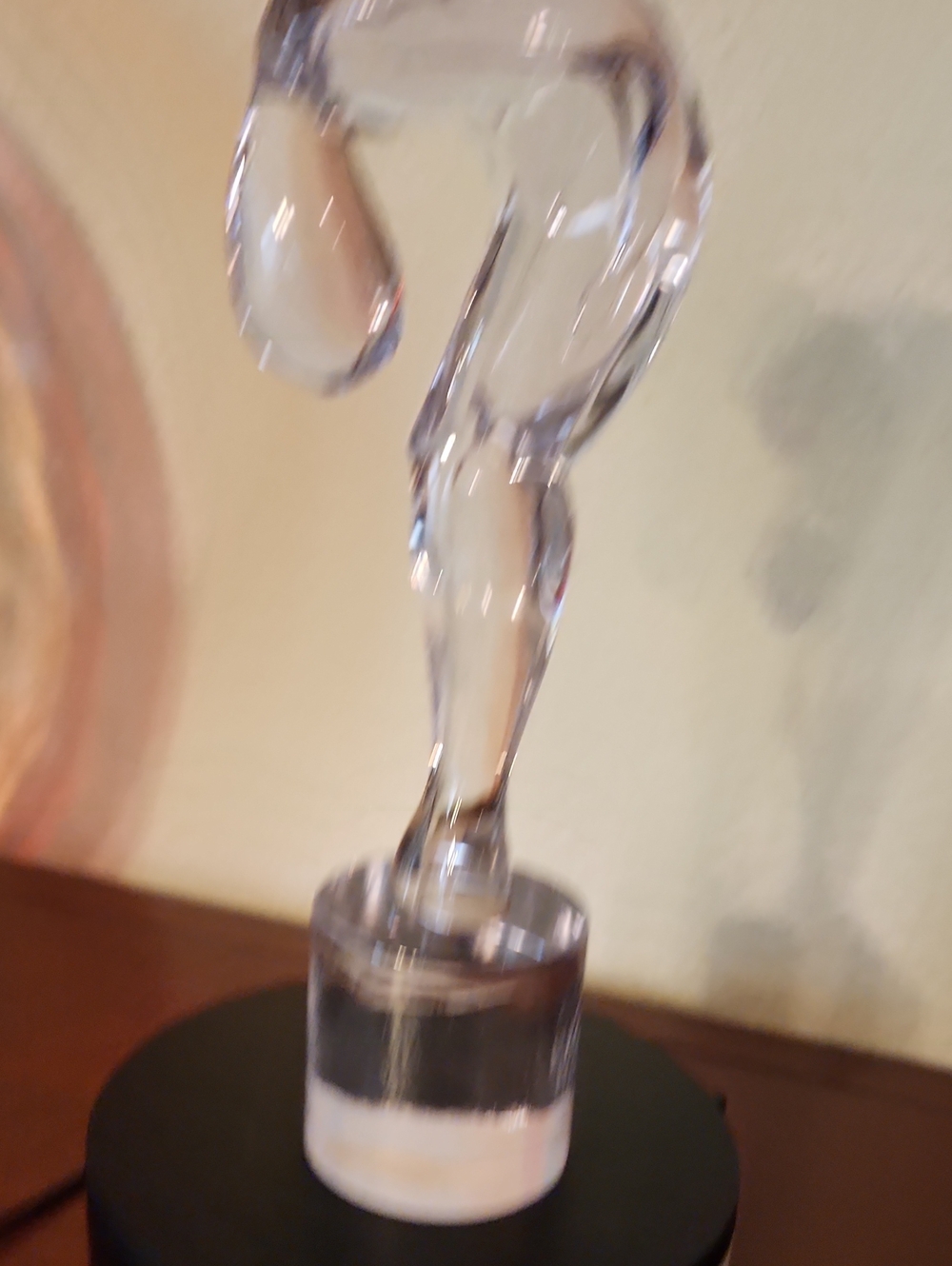 Elegant Renato Anatra Modernist Crystal Torso Sculpture – Arte ’80 Murano